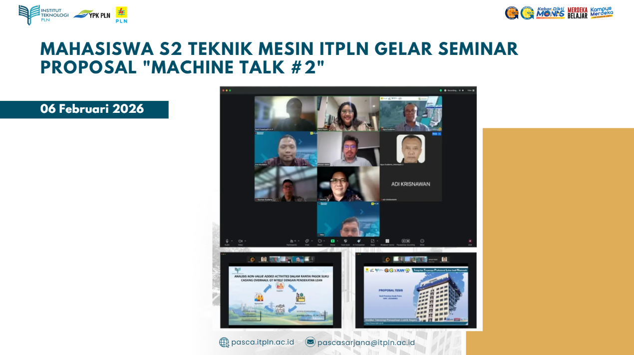 Mahasiswa S2 Teknik Mesin ITPLN Gelar Seminar Proposal "Machine Talk #2"