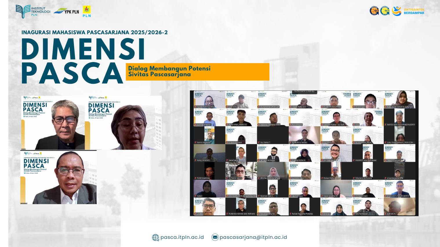 Membentuk Problem Solver Bangsa, ITPLN Resmi Inagurasi Mahasiswa Pascasarjana Semester Genap 2025/2026