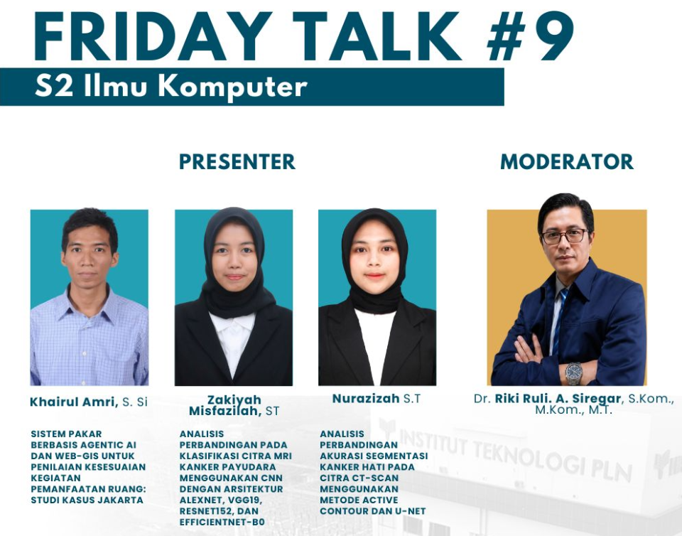 Wadah Uji Gagasan Tesis, Prodi S2 Ilmu Komputer Gelar Friday Talk via Zoom